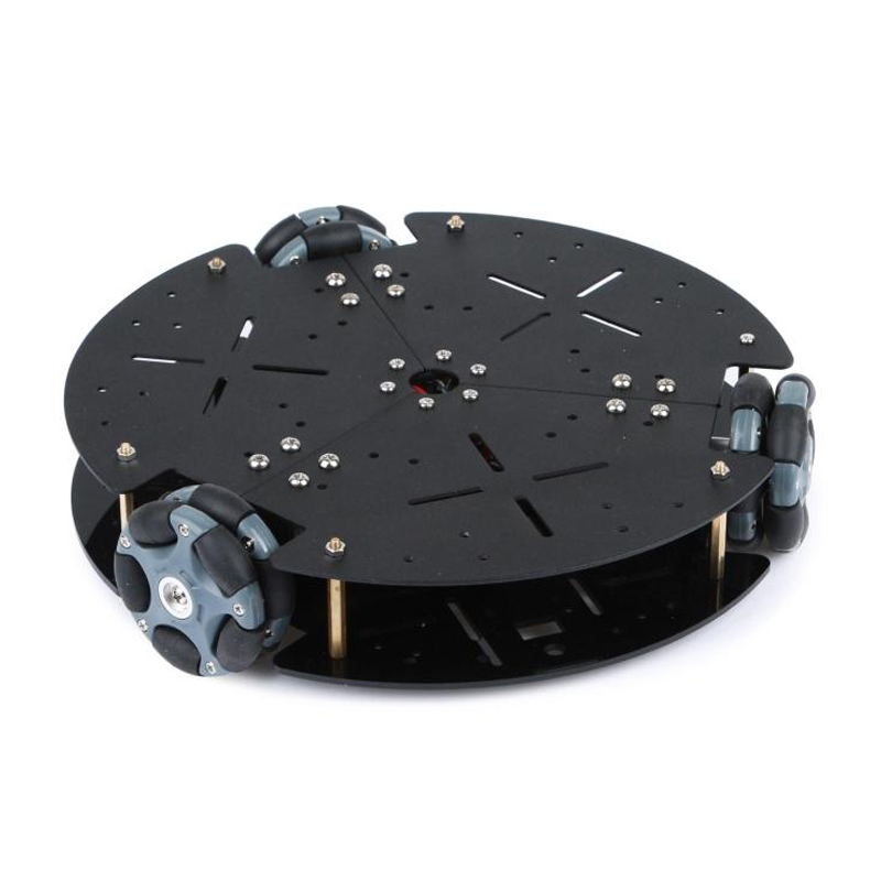 Stem Robotics Kit - 5KG耐荷重 58mmオムニホイール ロボットカーシャーシキット モバイルロボット 12V DCホールエンコーダーモーター付き