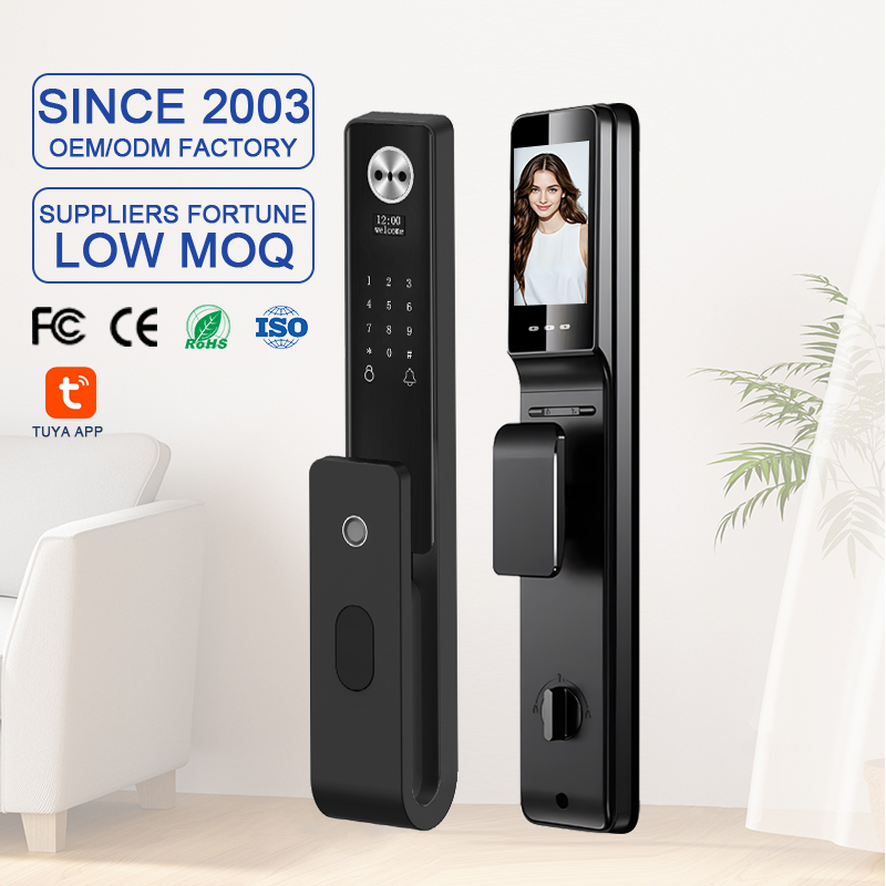 Smart Door Lock Wifi - Tuya Wifi スマート指紋認証デジタルロック 顔認証スマートドアロック カメラ付き