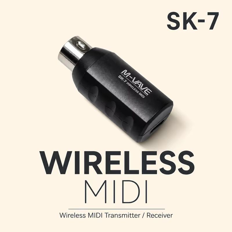 Electronics Project Kit - 在庫あり M-Vave Sk7 ワイヤレスMIDIアダプター 充電式Bluetooth送受信機 電子楽器用