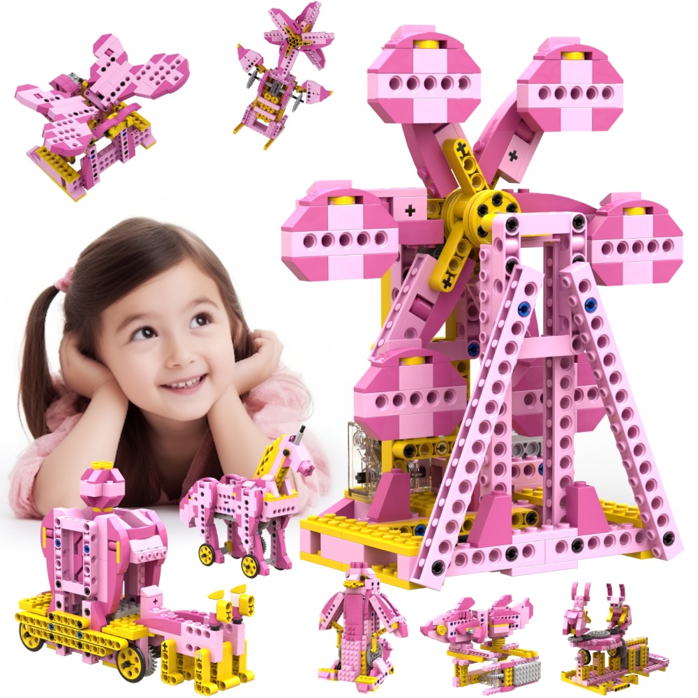 Stem Robotics Kit - アピター STEM おもちゃ 女の子向けギフト 8in1 電動モーター