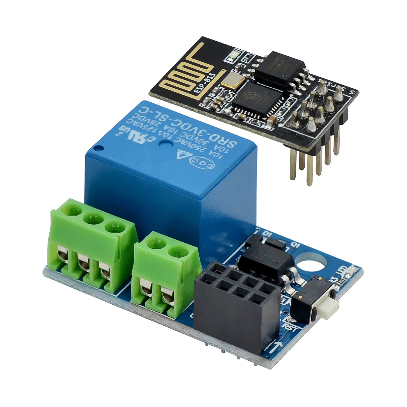 Esp32 Smart Home Kit - ESP-01S WiFi リレーモジュール 5V 10A スマートホームスイッチ電話アプリ制御