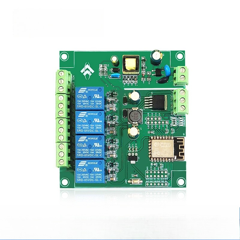 Esp8266 Relay Module - AC/DCリレーボード、ESP8266 Wi-Fi 4チャンネルリレーモジュール、ESP-12F開発ボード、二次開発用