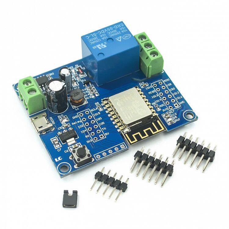 Esp8266 Relay Module - Wi-Fi ACモジュールESP-12F DC 5-80V,単チャンネルリレーモジュール,電源,開発ボード,AC 8266