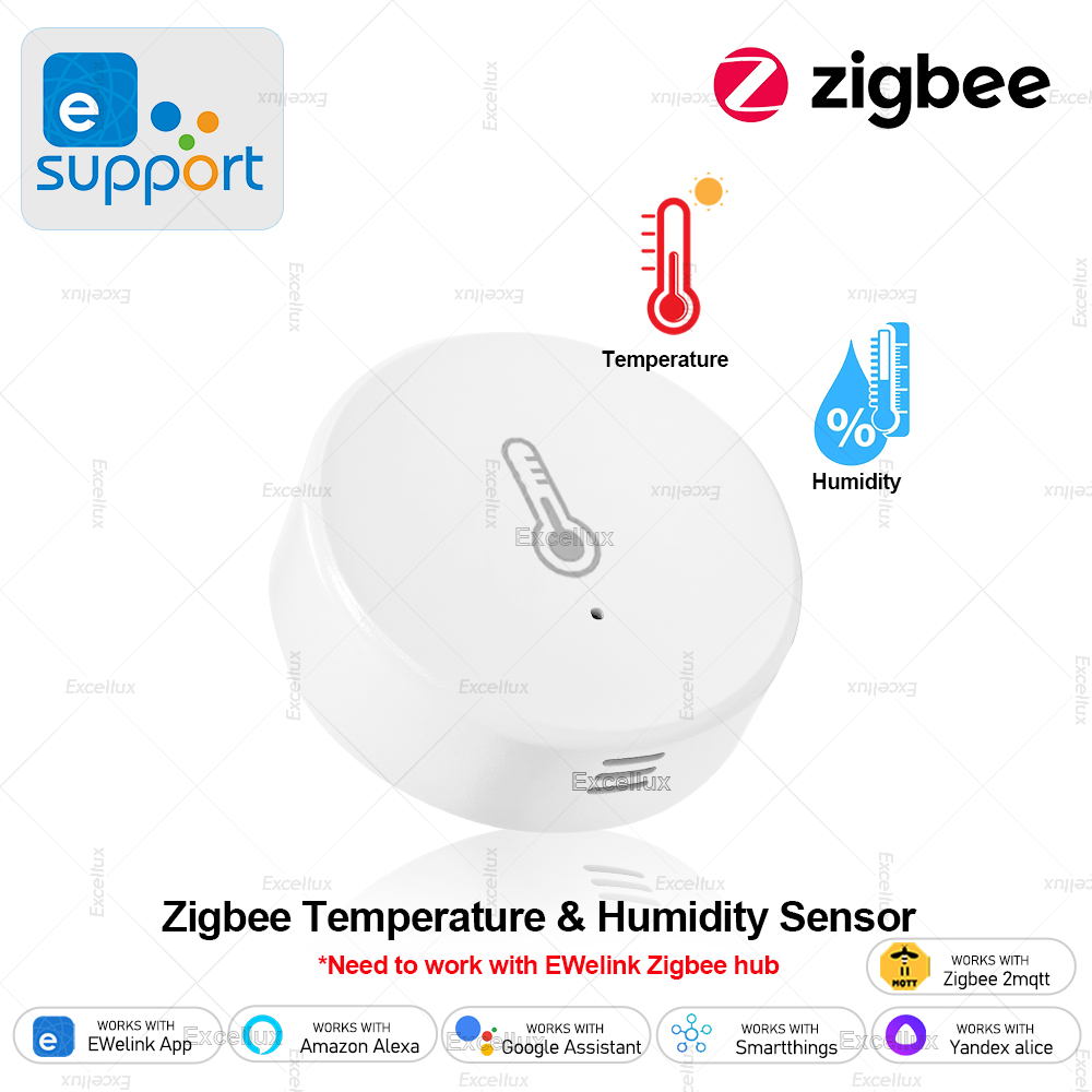 Smart Home Automation Kit - EWelink スマート Zigbee 温度湿度センサーアプリ制御屋内温度計モニターホームオートメーションは Alexa Google