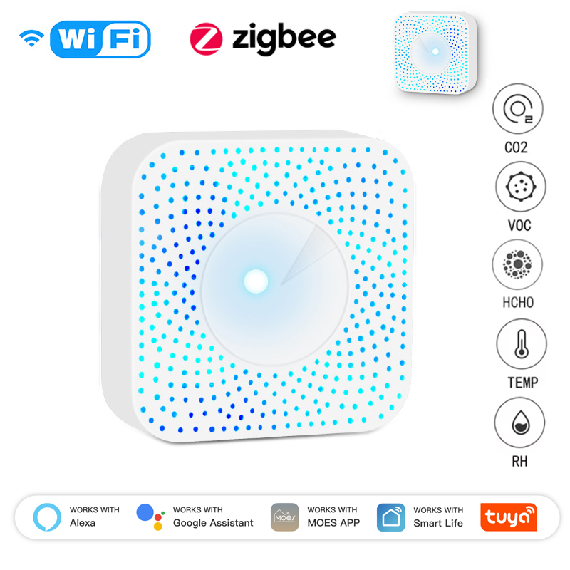 Wifi Thermostat - Tuya ZigBee/WiFi 空気質検出器 PM2.5 ホルムアルデヒド VOC
