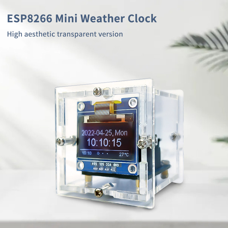 ESP8266 ミニ天気時計キット DIY はんだ付けプロジ - Electronics Project Kit のレビューと価格
