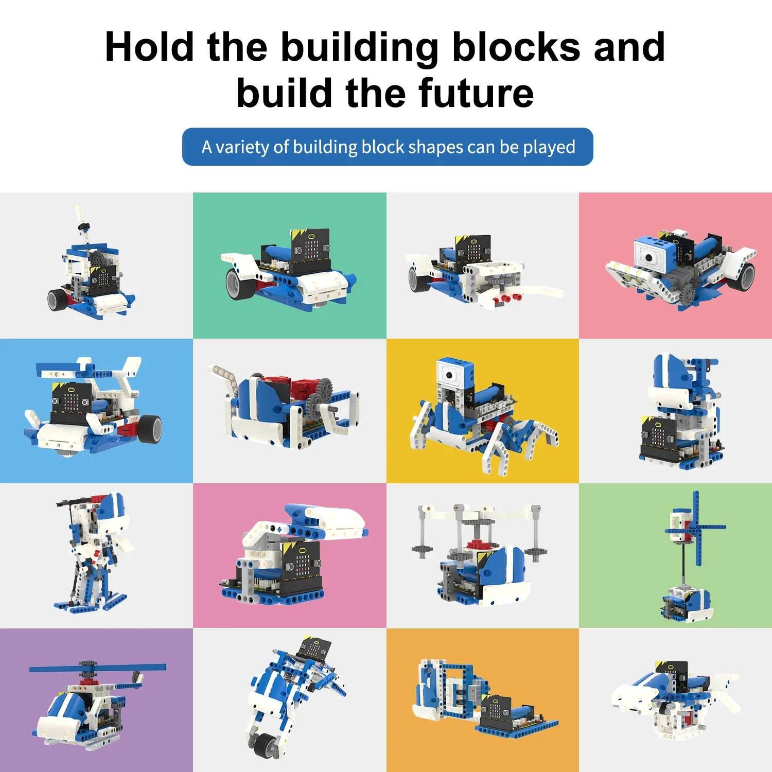 BBC Microbit V2 ビルディングブロックロボット - Stem Robotics Kit のレビューと価格