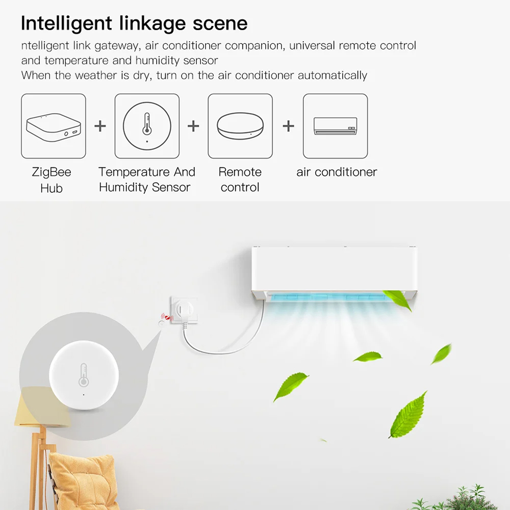 Tuya スマート Zigbee 温度と湿度センサーアプリ制 - Smart Home Automation Kit のレビューと価格