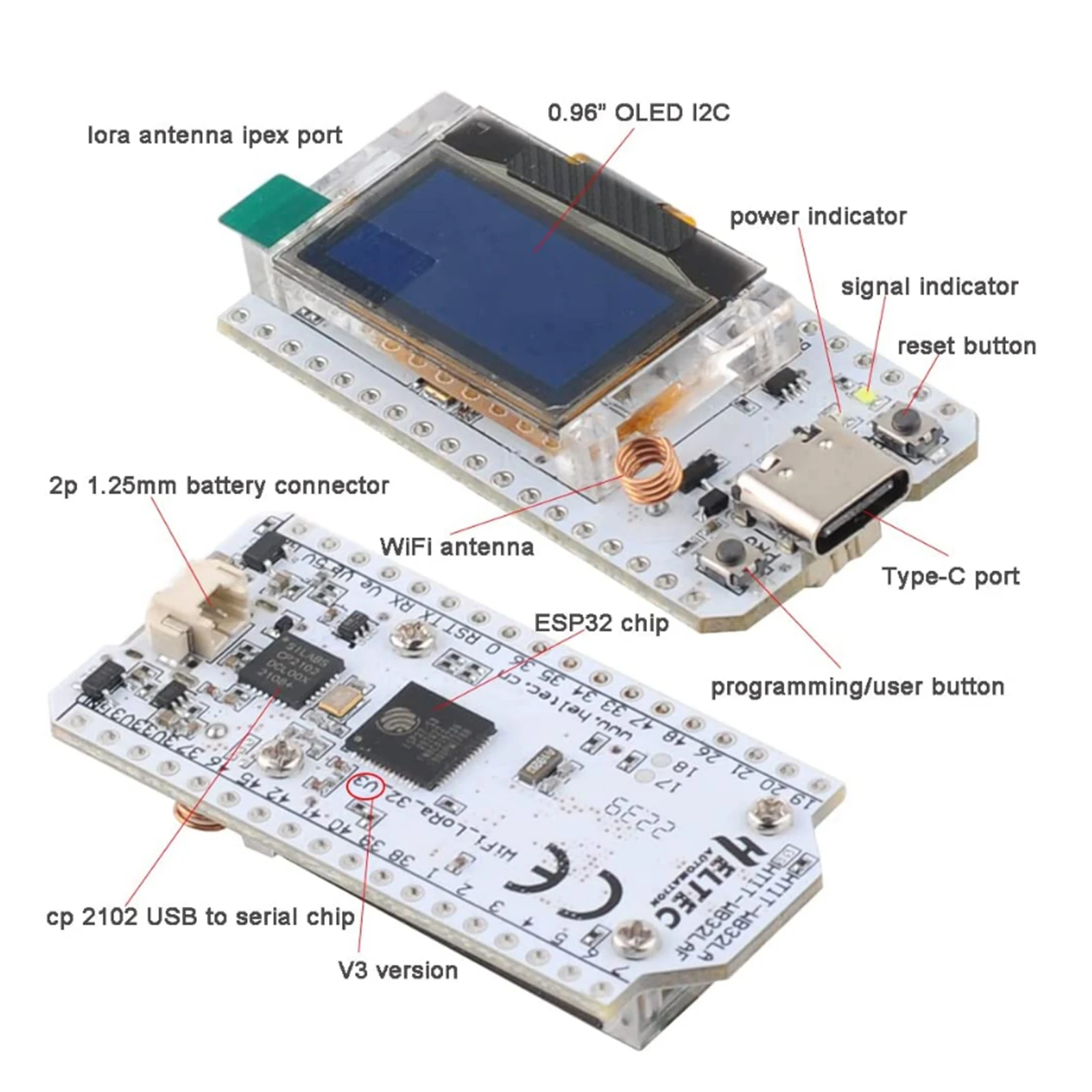 WIFI Loraキット 32 V3 915MHz ESP3 - Esp32 Smart Home Kit のレビューと価格
