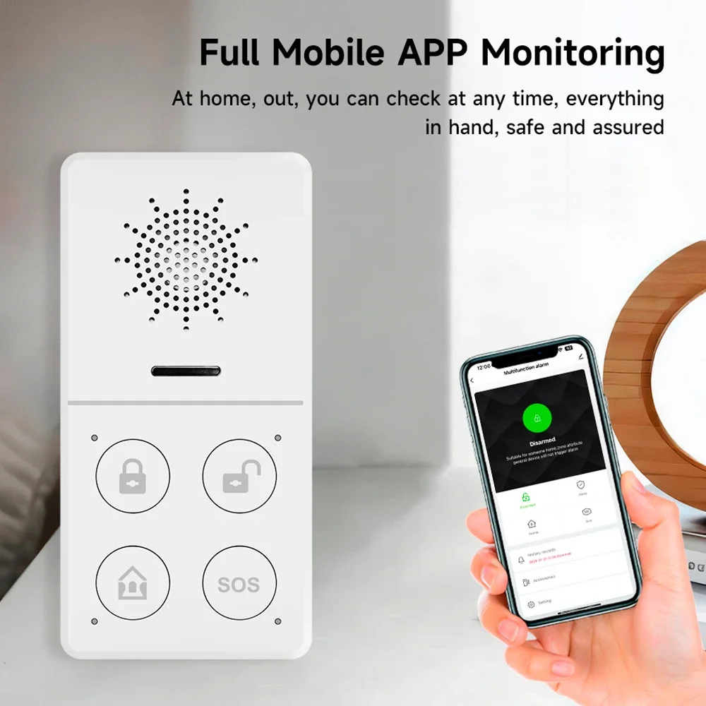 Tuya-ワイヤレスホームアラームシステム,防犯,スマートラ - Smart Home Automation Kit のレビューと価格