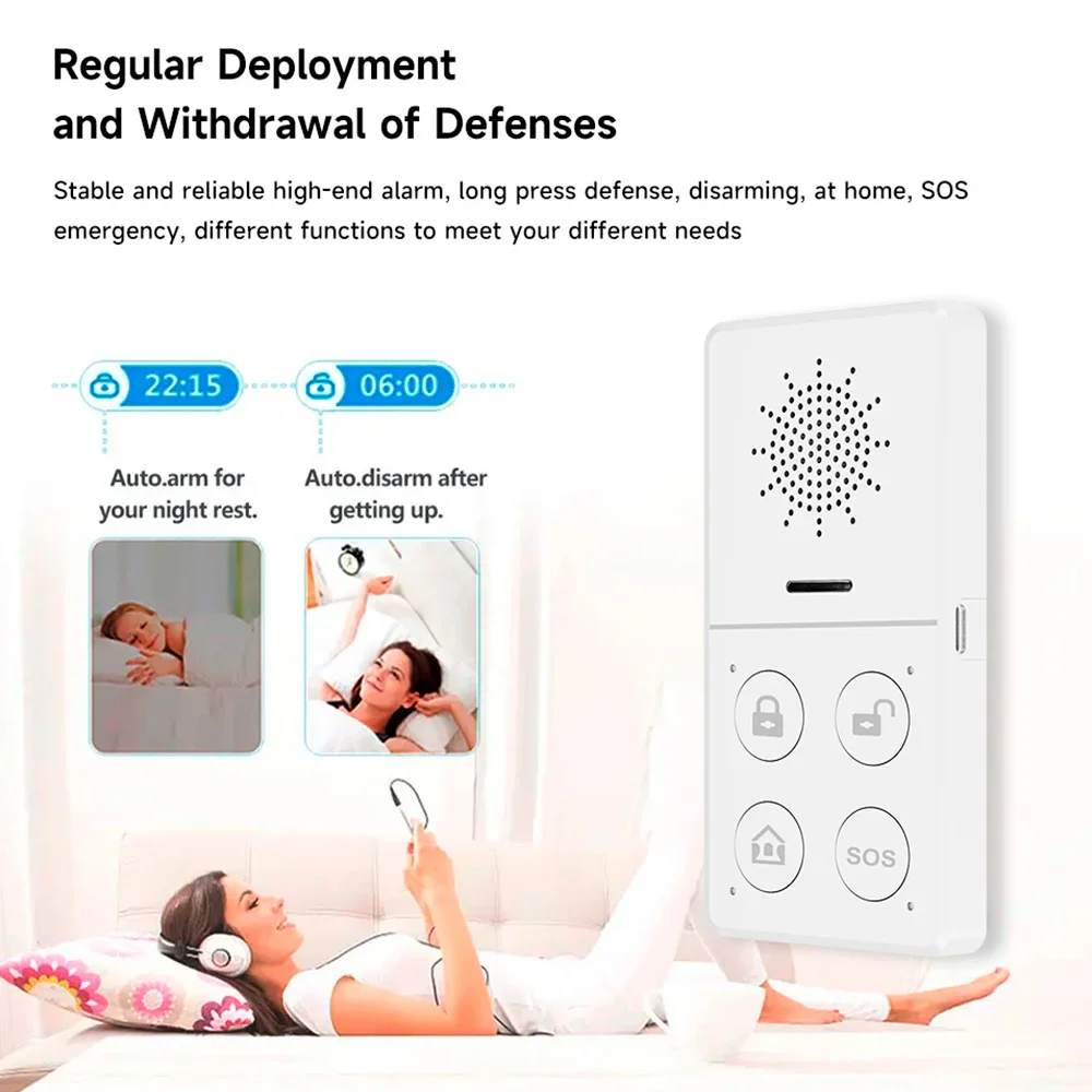 Tuya-ワイヤレスホームアラームシステム,防犯,スマートラ - Smart Home Automation Kit のレビューと価格