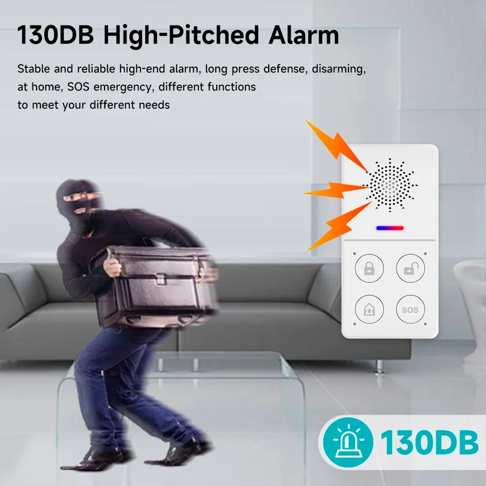 Tuya-ワイヤレスホームアラームシステム,防犯,スマートラ - Smart Home Automation Kit のレビューと価格