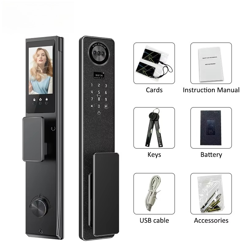 Tuya WiFi スマートドアロック、家庭用生体認証指紋ロ - Smart Door Lock Wifi のレビューと価格