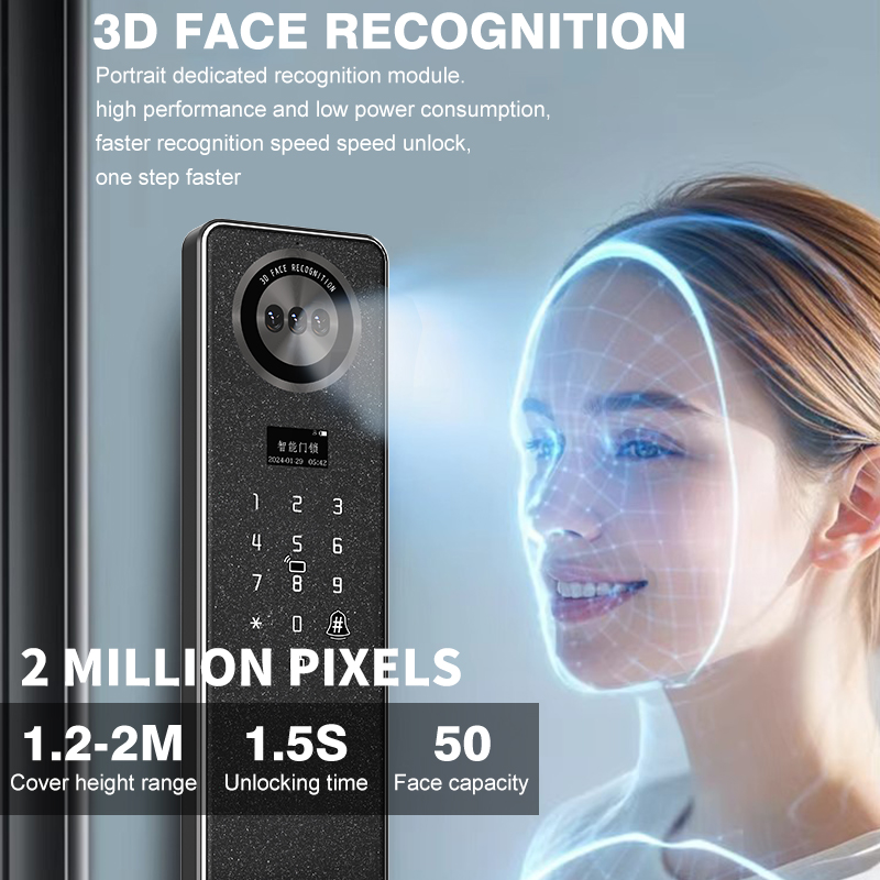 Tuya WiFi スマートドアロック、家庭用生体認証指紋ロ - Smart Door Lock Wifi のレビューと価格