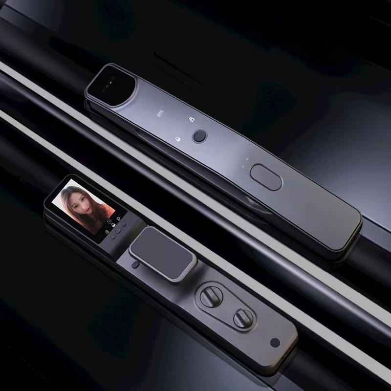 Tuya-電子指紋スマートドアロック,3D,顔認識,アプリケ - Smart Door Lock Wifi のレビューと価格