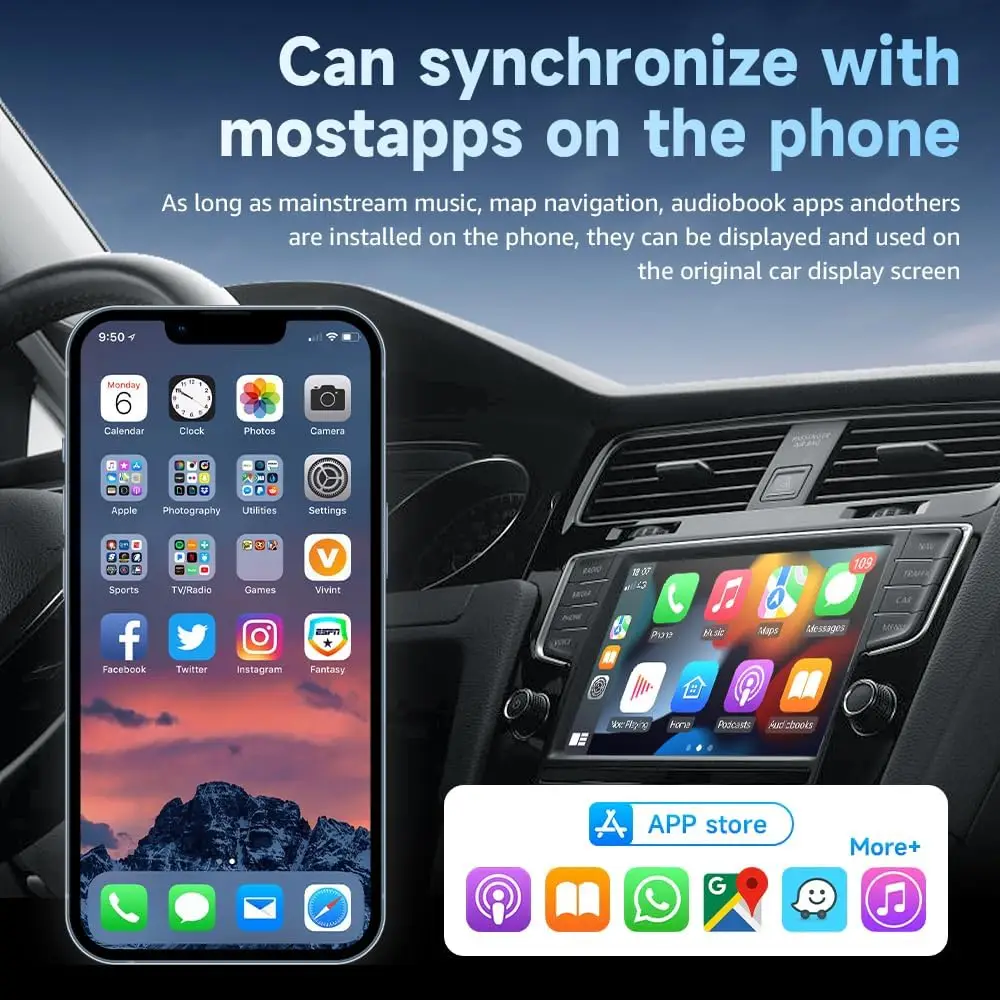 ZHIYU 2-in-1 ワイヤレス CarPlay＆And - Wifi Smart Plug のレビューと価格