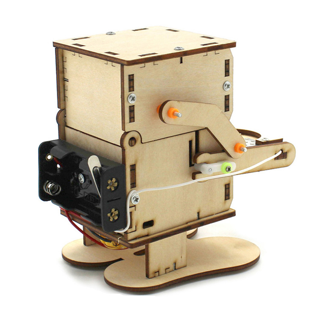 木製組み立てDIYロボットコイン食いしん坊モデルSTEMプロ - Stem Robotics Kit のレビューと価格