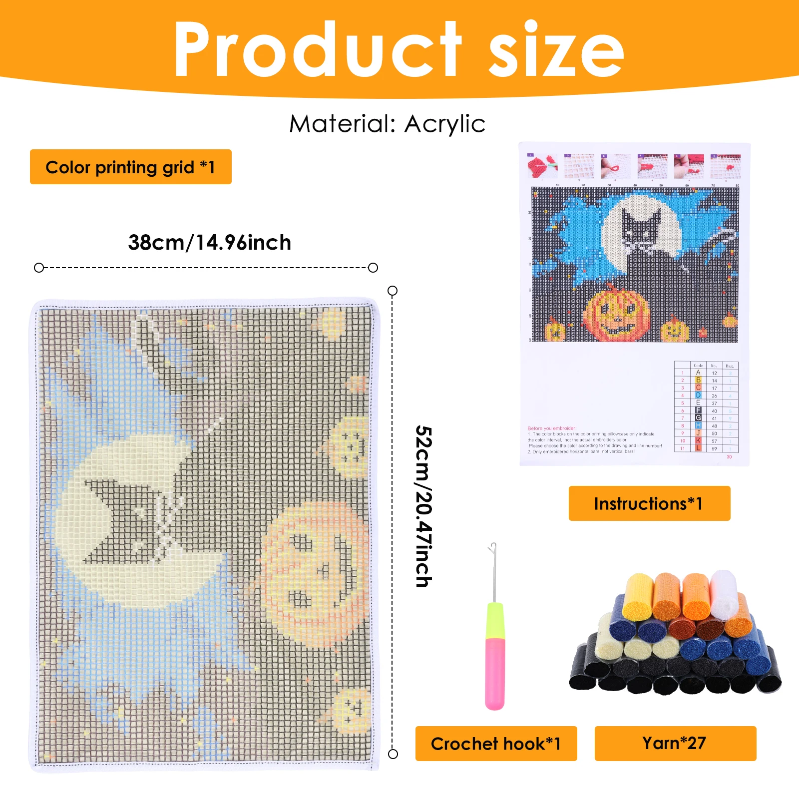 ラッチフックキット DIY 動物柄 パンチニードル刺繍セット - Electronics Project Kit のレビューと価格