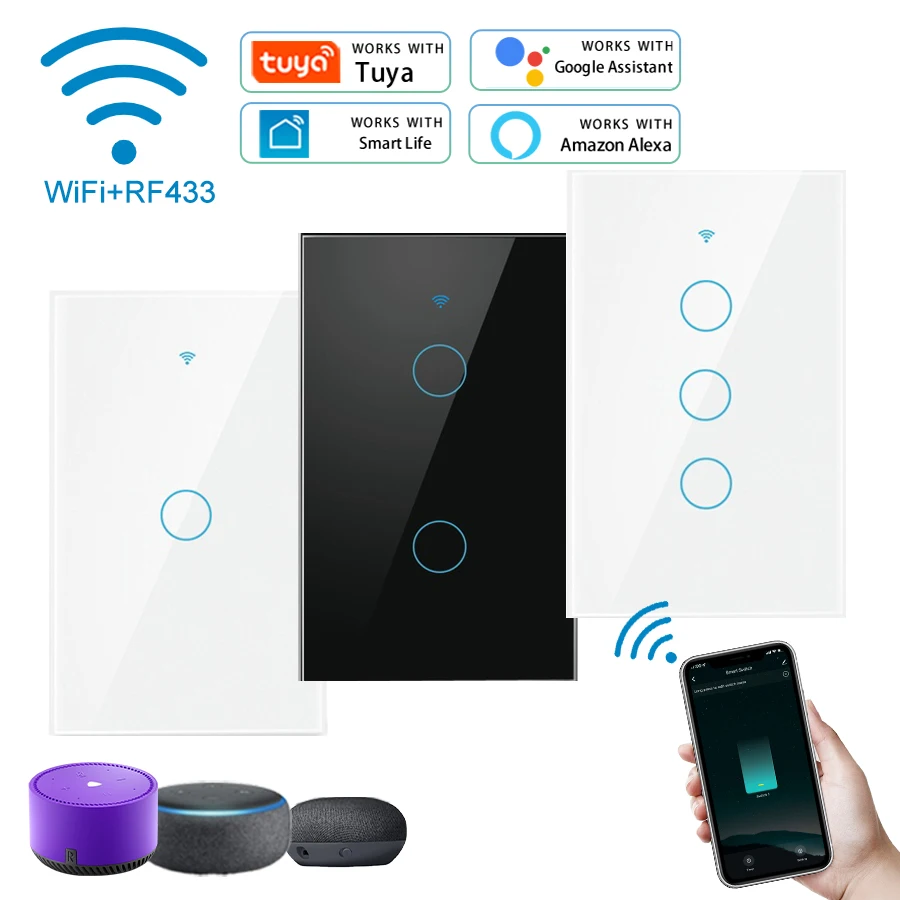 Tuya WiFi スマートスイッチは Alexa と連携し - Smart Light Switch Wifi のレビューと価格