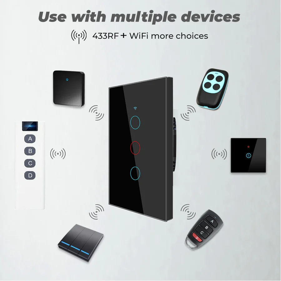 Tuya WiFi スマートスイッチは Alexa と連携し - Smart Light Switch Wifi のレビューと価格
