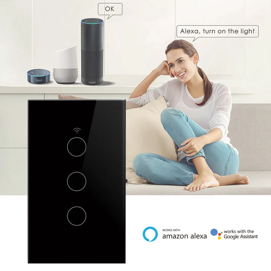 Tuya WiFi スマートスイッチは Alexa と連携し - Smart Light Switch Wifi のレビューと価格