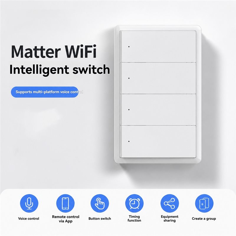 AAAN製、音声操作対応のTuya Wi-Fiスマートライト - Smart Light Switch Wifi のレビューと価格