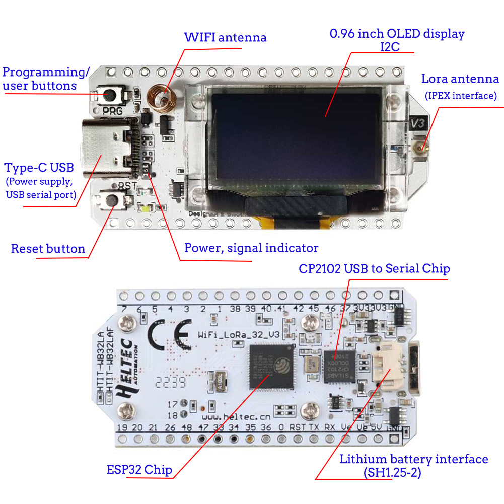 Lora32 v3開発ボードキット、oled Display - Esp32 Smart Home Kit のレビューと価格