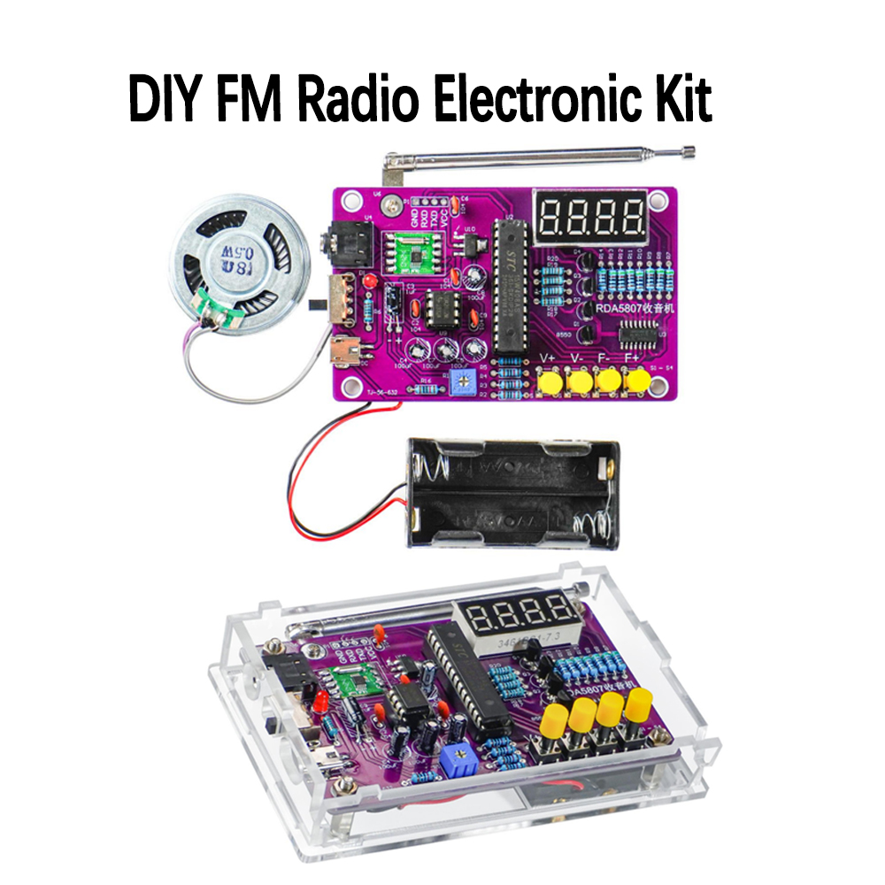 DIY FM ラジオ電子キット 87-108MHz 調整可能 - Electronics Project Kit のレビューと価格