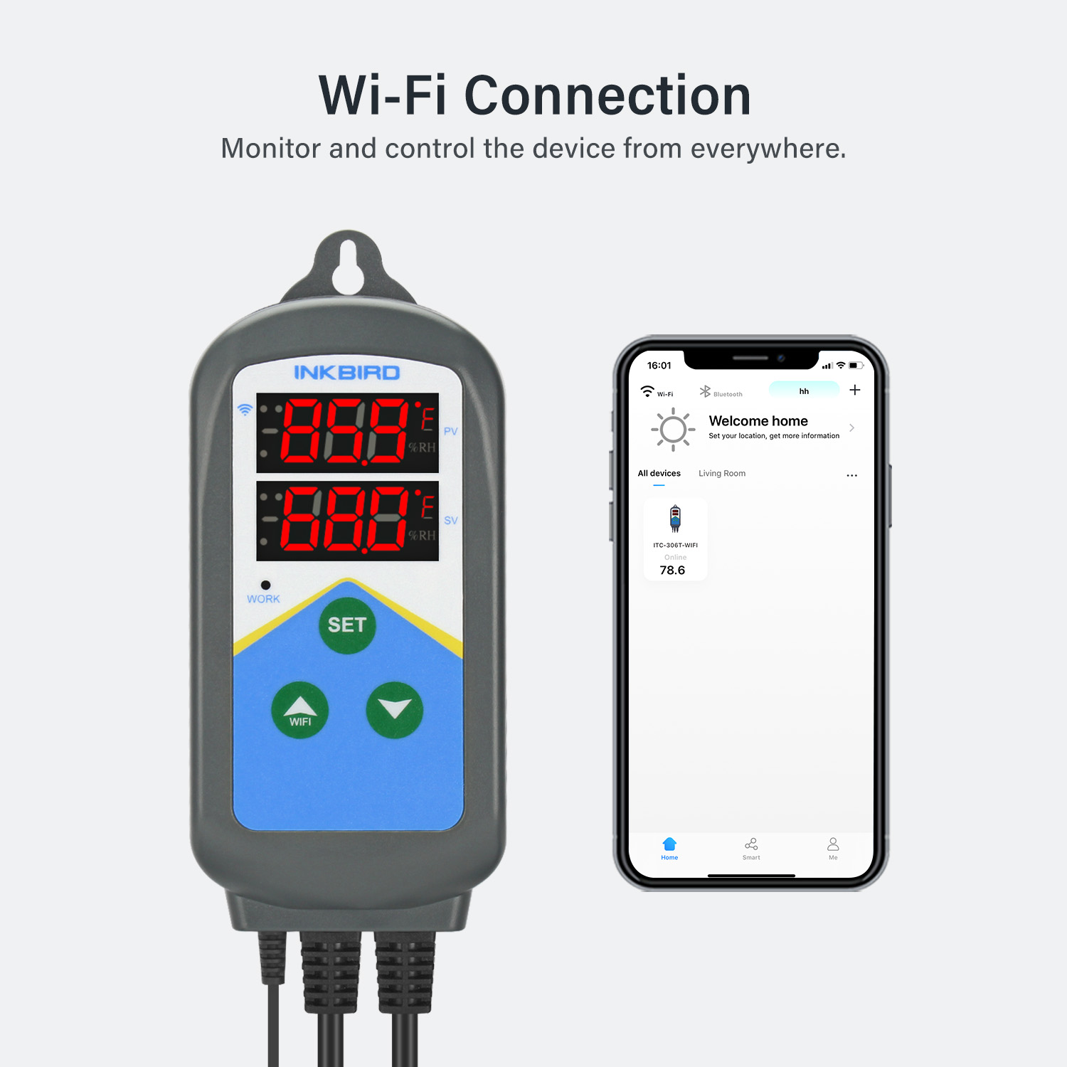 Inkbird-WiFiサーモスタットITC-306T-WI - Wifi Thermostat のレビューと価格