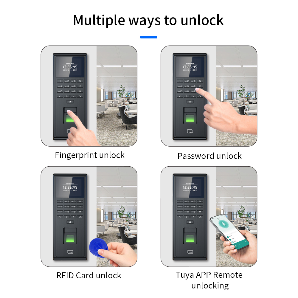 Tuya-インテリジェント生体認証指紋認証システム,時間監視 - Smart Door Lock Wifi のレビューと価格