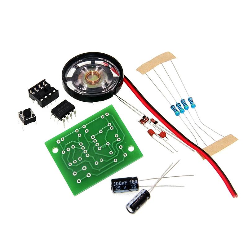 NE555 ドアベル DIY はんだ付け練習キット デュアル - Electronics Project Kit のレビューと価格