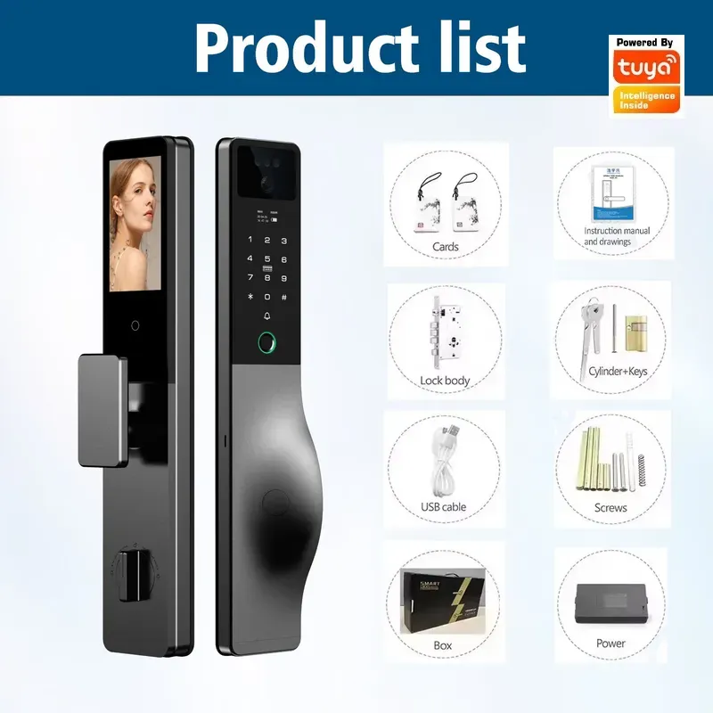 スマートロック、インターホン、パスワード、Tuya対応、リモ - Smart Door Lock Wifi のレビューと価格