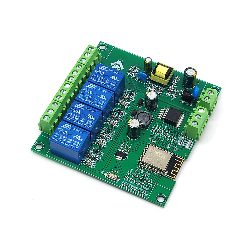 AC/DCリレーボード、ESP8266 Wi-Fi 4チャン - Esp8266 Relay Module のレビューと価格