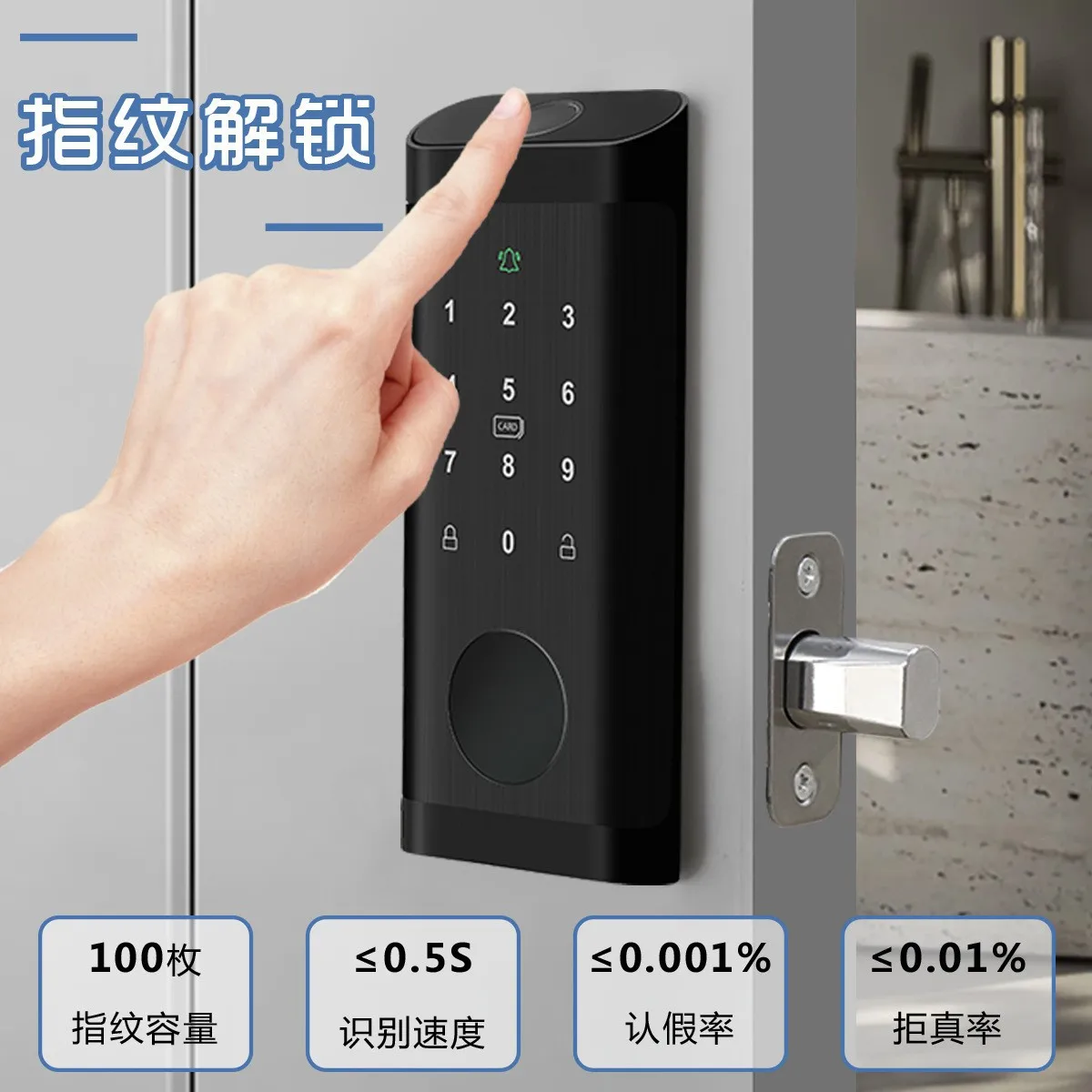 指紋ロック防水 Tuya Wifi リモコン Bluetoo - Smart Door Lock Wifi のレビューと価格