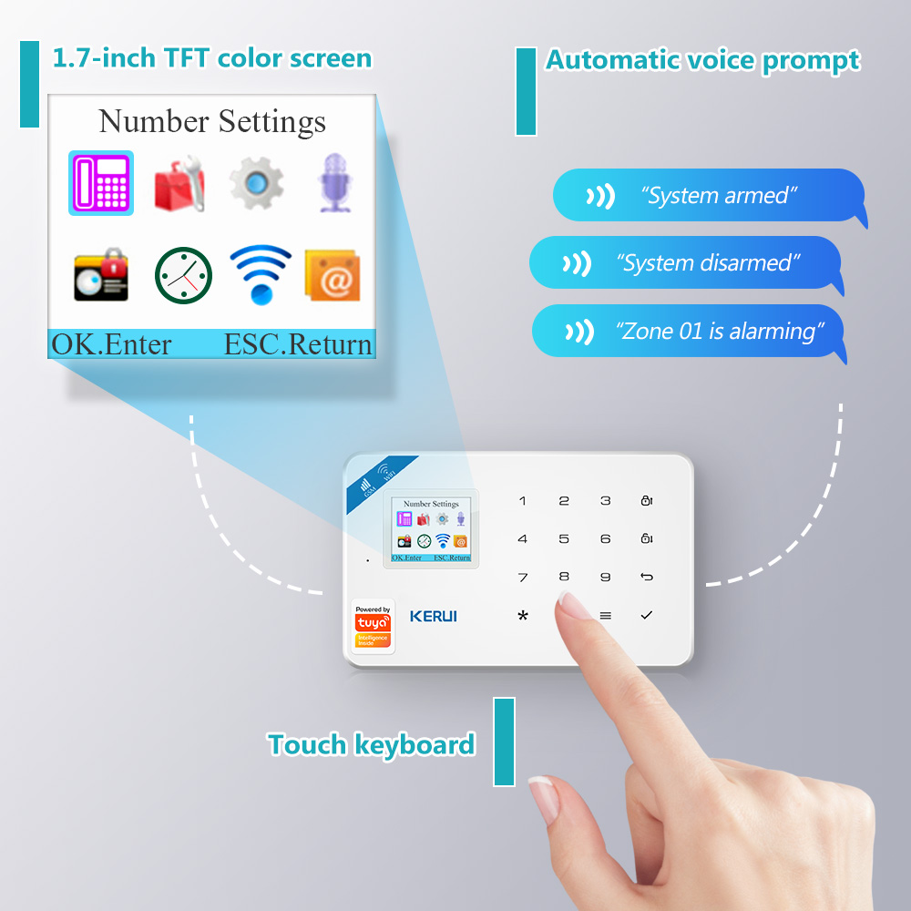 KERUI W181 警報システム Secutrity ホー - Smart Home Automation Kit のレビューと価格
