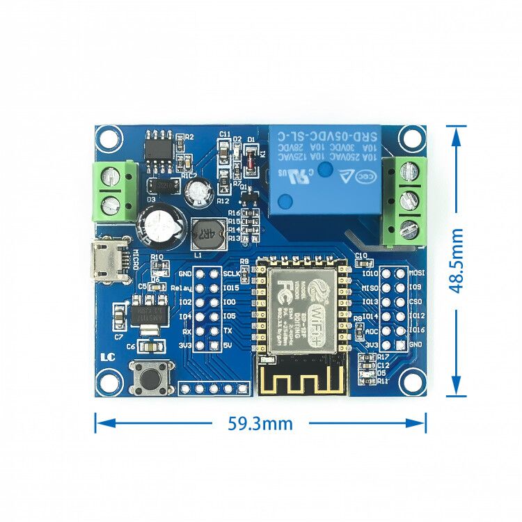 Wi-Fi ACモジュールESP-12F DC 5-80V, - Esp8266 Relay Module のレビューと価格