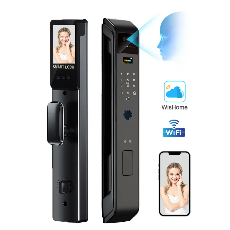 エンリケ・ウィッシュム 3D顔認証指紋認証WiFiスマートド - Smart Door Lock Wifi のレビューと価格
