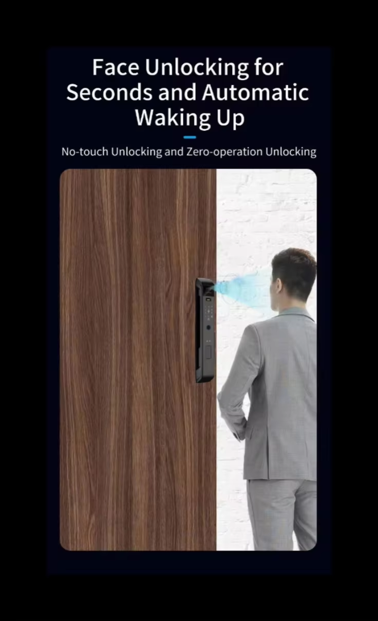 エンリケ・ウィッシュム 3D顔認証指紋認証WiFiスマートド - Smart Door Lock Wifi のレビューと価格