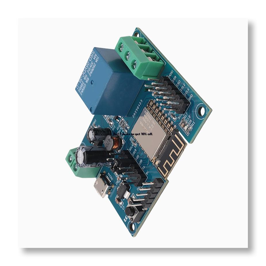 ✤ Wi-Fi中継コントローラーモジュール、DC 5V 8V - Esp8266 Relay Module のレビューと価格