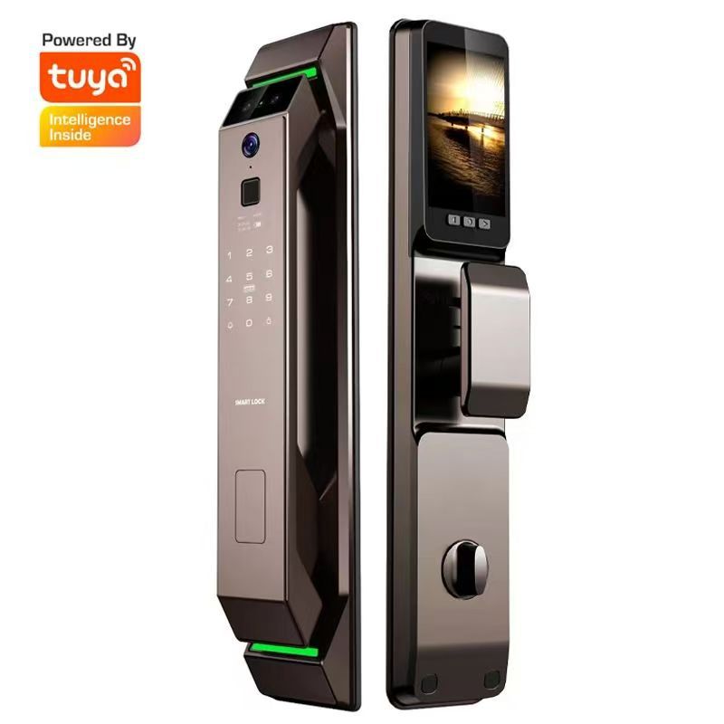 3D顔認証指紋認証玄関ドアパスワードTUYAスマートロック盗 - Smart Door Lock Wifi のレビューと価格
