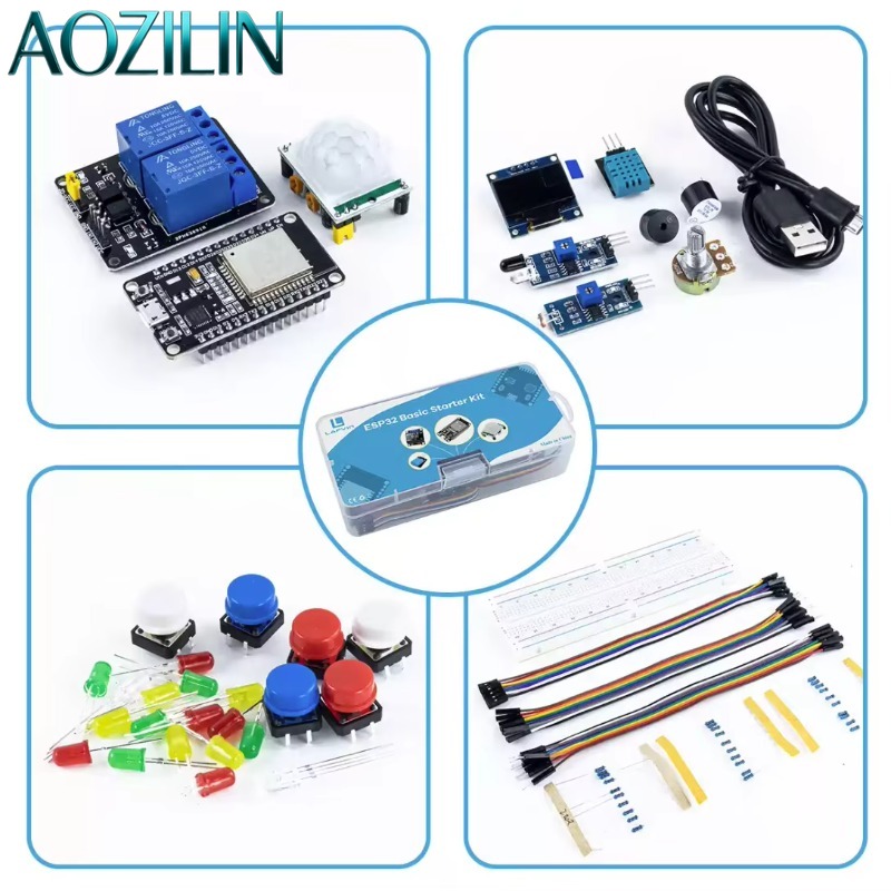AOZILIN 10セット ESP32初心者向け完全開発キッ - Iot Kit Beginner のレビューと価格