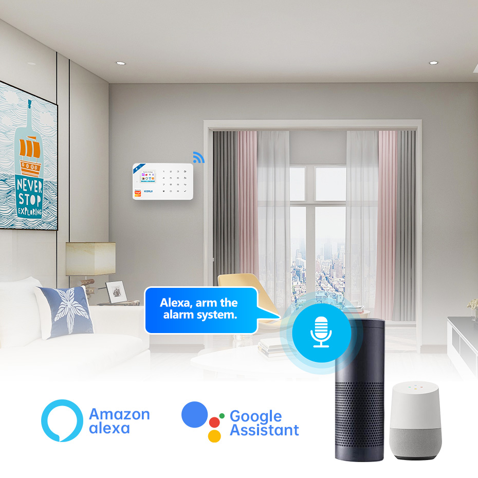 KERUI セキュリティ警報システムキット W184 4G  - Smart Home Automation Kit のレビューと価格