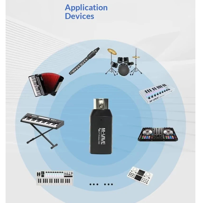 M Vave Sk7 ワイヤレスMIDIアダプター 充電式B - Electronics Project Kit のレビューと価格