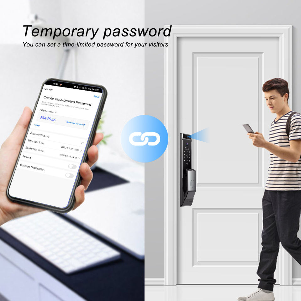 スマートドアロック キーレス Tuya Wifi 指紋認証  - Smart Door Lock Wifi のレビューと価格