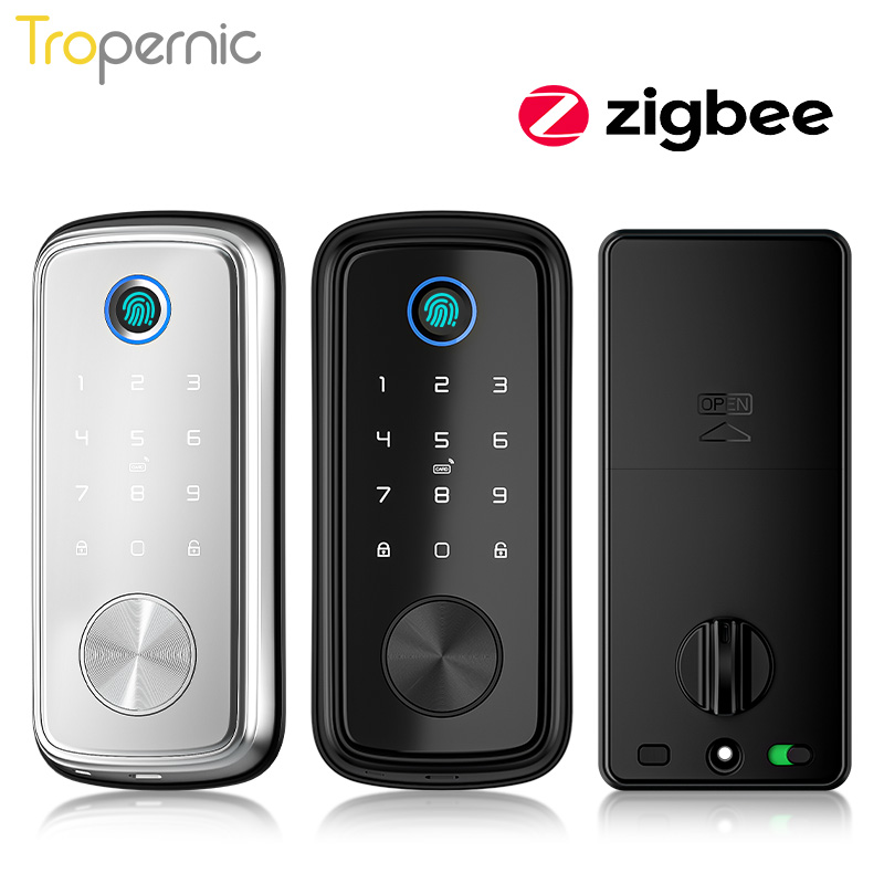 Tuya Zigbeeドアとデッドボルトの生体認証ロック,指 - Smart Door Lock Wifi のレビューと価格
