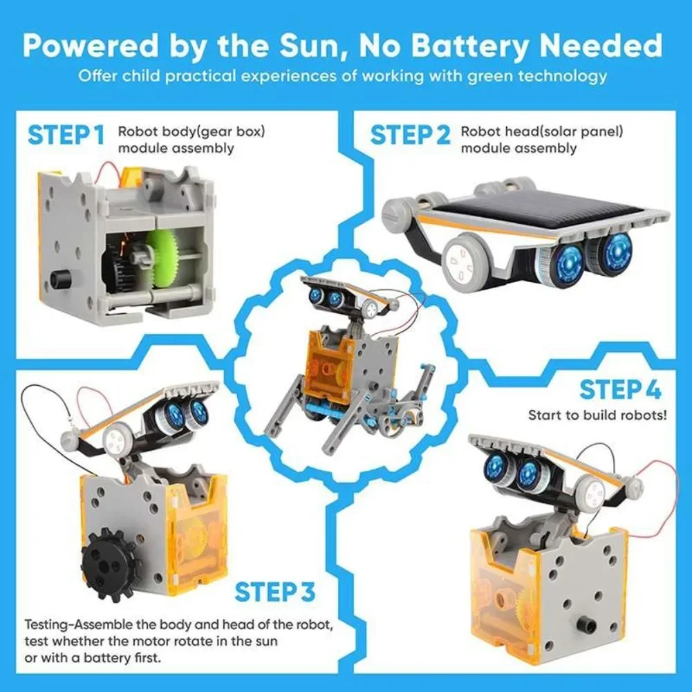 13 in 1 ソーラーロボット科学キット DIY ビルディ - Electronics Project Kit のレビューと価格