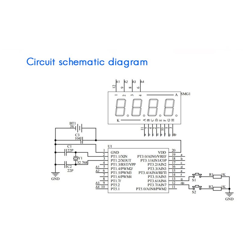 2X DIY 時計 LED 時計電子キット 0.28 インチ - Electronics Project Kit のレビューと価格